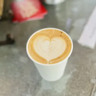Maple Latte. Wonderful latte heart