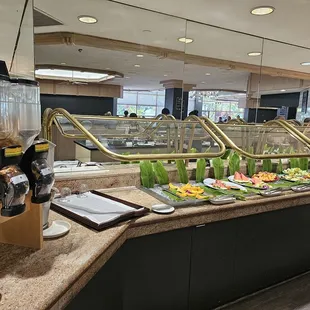 Cold cereal and milk... and fresh fruits (papaya, honeydew, cantaloupe, pineapple, etc)