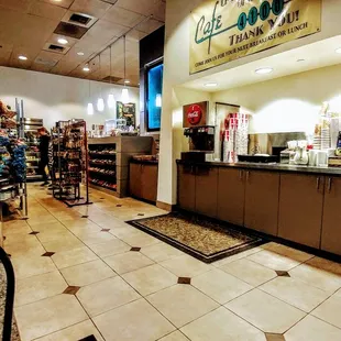 the interior of a restaurant