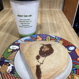 Nutella Pancake and Drip Coffee