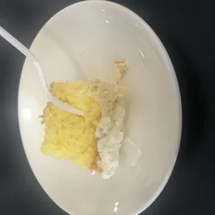 Lemon cake complementary on the weekends
