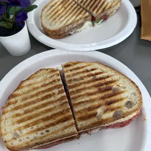 2 speciality sandwiches on fresh Breadworks sourdough