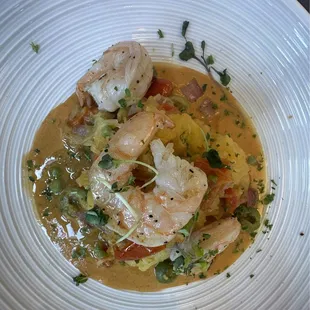 Spaghetti Squash added shrimp