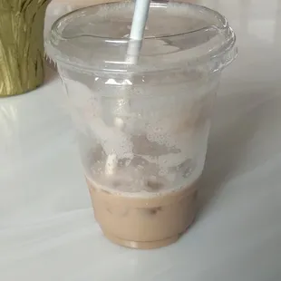 Delicious iced white chocolate mocha