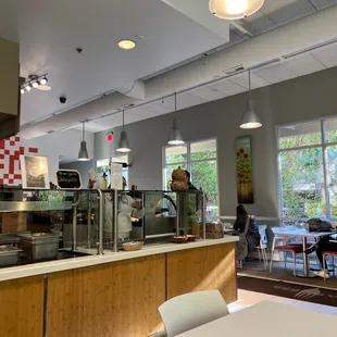 the interior of a restaurant