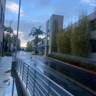 The case is located between the parking structures