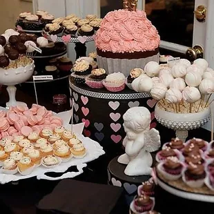 Cafe 54 specializes in dessert &amp; candy tables: Valentine's Day/wedding Dessert table