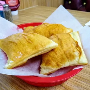 Sopaipillas with breakfast - a fantastic option.
