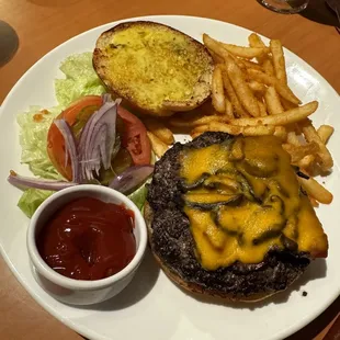 BYO burger and fries