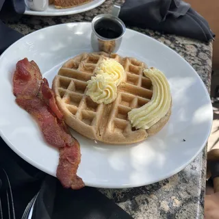 Kid's Smiley Face Belgian Waffle Brunch