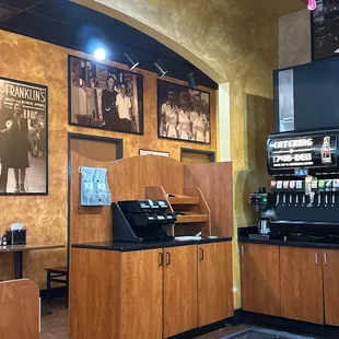 the inside of the restaurant