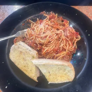 Spaghetti and meatballs