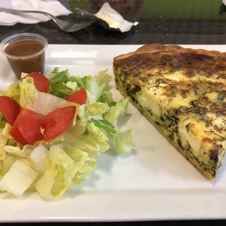 Quiche with Goat Cheese & Spinach