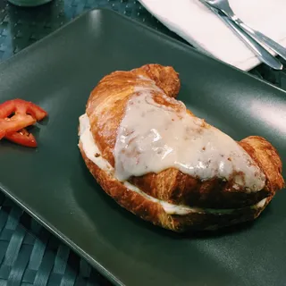 Baked Chicken Croissant Lunch