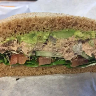 Best tuna sandwich ever. I added sprouts and avocado to the Oceanaire sandwich. Results: Amazing!