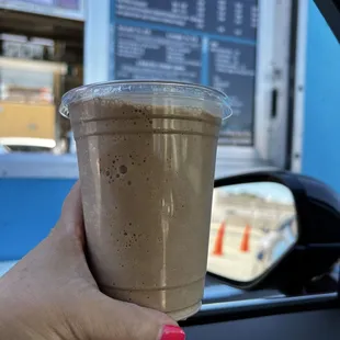 Mexican mocha with a shot of espresso no whip. Yum!