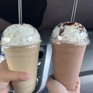 Churro Latte blended and Mexican Mocha Blended