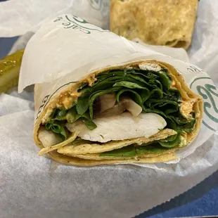 Feisty chicken wrap