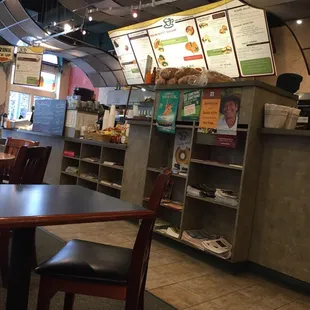 the interior of a restaurant