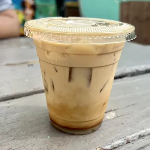 Iced Vanilla Latte - 8/10 rating. I was worried it would be so sweet but I taste good quality espresso and perfect slight sweetness