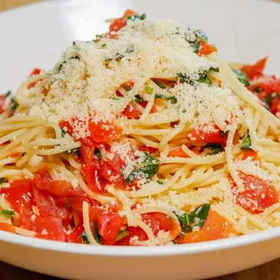 The Spaghetti Pomodoro is one of our popular Italian-style dishes.