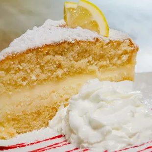A slice of Lemon Cake