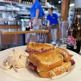 Rueben Reuben Sandwich on Rye