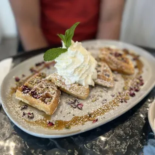 Rosewater Pistachio Waffle