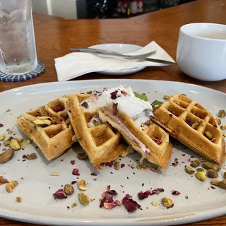 Rosewater Pistachio Waffle