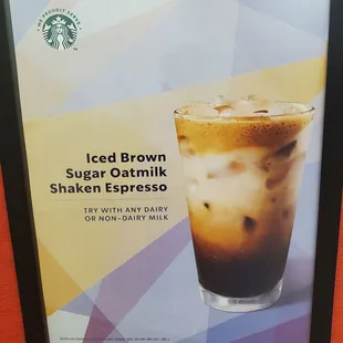 Heard great things about this drink, did not disappoint. Iced Brown Sugar Oatmilk Shaken Espresso.