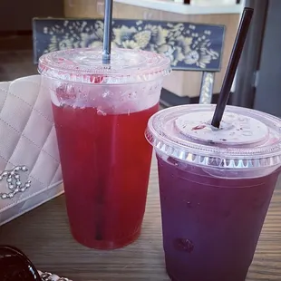 Blueberry Lemonade on the right