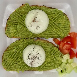Poached Eggs on Avocado Toast