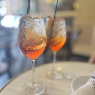 We love the Apperol spritz