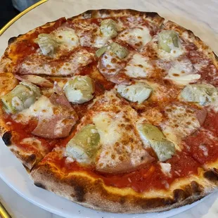 Artichoke & Mortadella Pizza