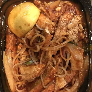 Are these rice noodles or regular spaghetti? Again we didn't like and the noodles felt like regular spaghetti.