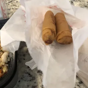 Tasteless egg rolls