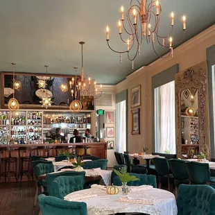 the interior of a restaurant