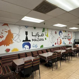 Mazaya Wall Display at Cafe America