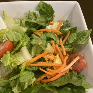 Side salad comes with the lunch specials
