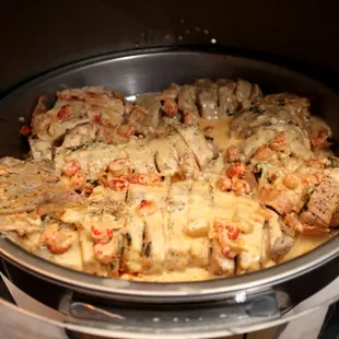 Crawfish stuffed pork tenderloin