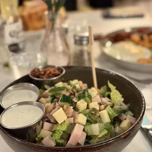 Turkey club chop salad