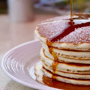 Buttermilk Pancakes with Maple Syrup