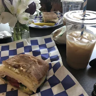 Turkey avocado panini