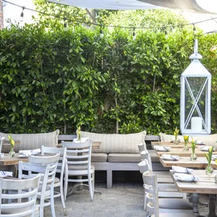 Romantic garden patio