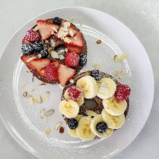 Nutella and Fruit Bagel