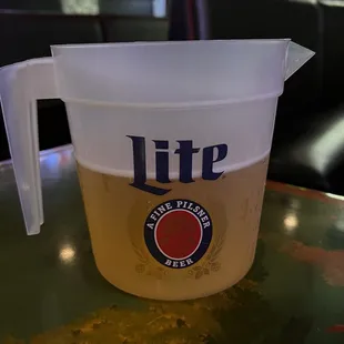 Pitcher of beer ~6 beers (this one was already partially poured)