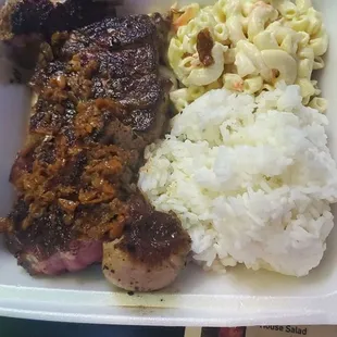 Garlic steak plate