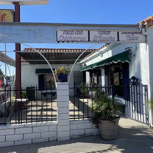 the entrance