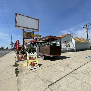 Outside