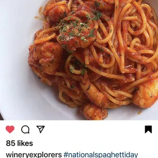 Spaghetti con Scampi